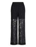 Slhanni Eureka Pants Bottoms Trousers Straight Leg Black Soaked In Luxury