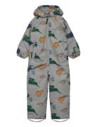 Isa Snowsuit Outerwear Coveralls Snow-ski Coveralls & Sets Grey Liewood