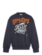 Mix Sweat Sonar Sweatshirt Tops Sweatshirts & Hoodies Sweatshirts Navy Mads Nørgaard