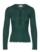 Burlington Ls T-Shirt Tops T-shirts & Tops Long-sleeved Green Rosemunde