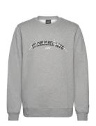 Established 1874 Graphic Crew Neck Sweatshirt Tops Sweatshirts & Hoodies Sweatshirts Grey Lyle & Scott