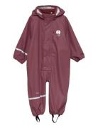 Rainwear Suit -Solid Pu Outerwear Coveralls Rainwear Coveralls Pink CeLaVi