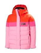 Jr Diamond Jacket Outerwear Snow-ski Clothing Snow-ski Jacket Pink Helly Hansen