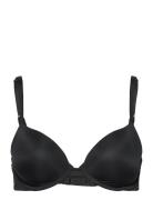 Lightly Lined Demi Lingerie Bras & Tops T-shirt Bras Black Calvin Klein