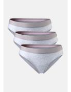 Women's Organic Cotton Bikini 3-Pack Sport Panties Briefs White Danish Endurance