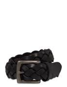 Braided Calfskin Belt Accessories Belts Braided Belt Black Polo Ralph Lauren