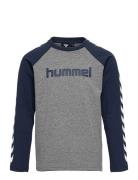 Hmlboys T-Shirt L/S Sport T-shirts Long-sleeved T-Skjorte Blue Hummel