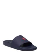 Signature Pony Slide Shoes Summer Shoes Sandals Pool Sliders Blue Polo Ralph Lauren