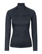 Rib Tech Half Zip Sport Base Layer Tops Navy Johaug