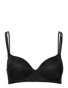 Lightly Lined Demi Lingerie Bras & Tops T-shirt Bras Black Calvin Klein