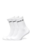 Classic Socks 3Pk Sport Socks Regular Socks White Bula