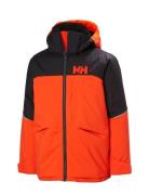 Jr Summit Jacket Outerwear Snow-ski Clothing Snow-ski Jacket Orange Helly Hansen