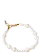 Bracelet Pearlie Accessories Jewellery Bracelets Pearl Bracelets Gold Enamel Copenhagen