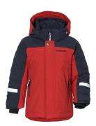 Neptun Kids Jkt Sport Snow-ski Clothing Snow-ski Jacket Red Didriksons