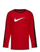 B Nk All Day Play Ls Knit Top Sport T-shirts Long-sleeved T-Skjorte Red Nike