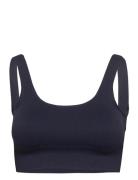 Navy Ribbed Seamless Bra Lingerie Bras & Tops Sports Bras - All Blue Aim´n