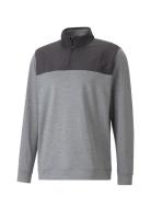 Cloudspun Colorblock 1/4 Zip Sport Sport Clothing Sport Fleeces & Midlayers Grey PUMA Golf