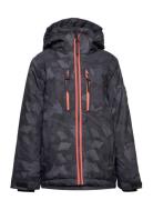 Nendaz Jkt Jr Sport Snow-ski Clothing Snow-ski Jacket Black Five Seasons