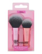 Real Techniques Mini Brush Duo Beauty Women Makeup Makeup Brushes Face Brushes Foundation Brushes Pink Real Techniques