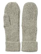 Pcpyron New Mittens Noos Bc Accessories Gloves Thumb Gloves Grey Pieces