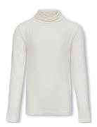 Koglela Life L/S Rollneck Top Jrs Tops T-shirts Turtleneck White Kids Only