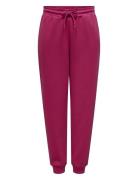 Onplounge Life Hw Reg Swt Pnt Noos Sport Trousers Joggers Pink Only Play