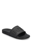 Kirk_Slid_Rblg_N Shoes Summer Shoes Sandals Pool Sliders Black BOSS