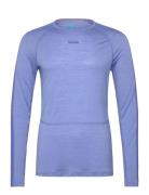 M 125 Z Knit Ls Crewe Sport Base Layer Tops Blue Icebreaker