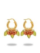 Cranberry Queen Earrings Designers Jewellery Earrings Hoops Pink ANNELE