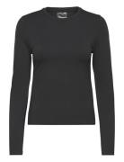 Sense Cutout Back Long Sleeve Sport T-shirts & Tops Long-sleeved Black Aim´n