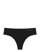 Active 2-Pack String Sport Panties Thong Black Röhnisch