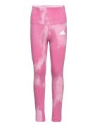 Jg Fi Aop 7/8Le Sport Leggings Pink Adidas Performance