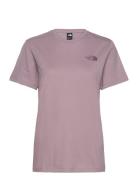 W Ss Box Nse Relaxed Tee Sport Women Sport Clothing Sports Tops & T-shirts Sport T-Skjorte Purple The North Face