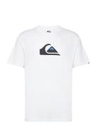 Comp Logo Ss Sport Men Men Sports Clothes Sport Tops Sport T-Skjorte White Quiksilver