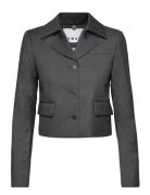 Light Wool Mini Blazer Blazers Cropped Blazers Grey REMAIN Birger Christensen