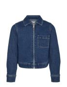 Vmaster Ls Cropped Denim Jacket Girl Outerwear Jackets & Coats Denim & Corduroy Blue Vero Moda Girl