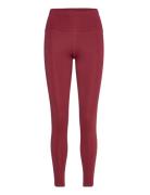 Borg Logo Tights Sport Women Sport Clothing Sport Tights Sport Training Tights Burgundy Björn Borg