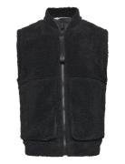 Kofu Fleece Bomber Vest T1 Tops Sweatshirts & Hoodies Fleeces & Midlayers Black Rains