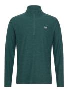 Space Dye 1/4 Zip Sport Men Sport Clothing Sport Tops Sport Long Sleeved Tops Green New Balance