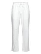 Akjan Cot/Linen Ela Pants Bottoms Trousers Linen Trousers White Anerkjendt