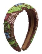 Tropica Wide Beaded Hairbrace Accessories Hair Accessories Hair Band Brown Becksöndergaard