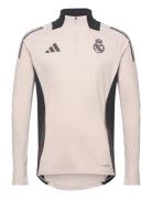 Real Madrid 24/25 European Training Top Sport Men Sport Clothing Sport Sweatshirts & Hoodies Sport Sweatshirts Cream Adidas Performance