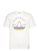 Graphic Tee Sport Men Sports Clothes Sport Tops Sport T-Skjorte White Adidas Originals