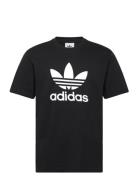 Trefoil T-Shirt Sport Men Sports Clothes Sport Tops Sport T-Skjorte Black Adidas Originals