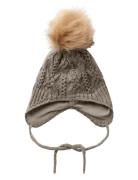 Nmfwrilla Wool Knit Hat Accessories Headwear Hats Winter Hats Grey Name It