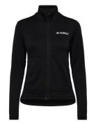 W Mt Lt Fl Ja Sport Women Sport Clothing Sport Fleeces & Midlayers Black Adidas Terrex