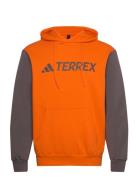 Mt L Logo Hd Sport Men Sport Clothing Sport Sweatshirts & Hoodies Sport Hoodies Orange Adidas Terrex