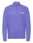 Adizero Running 1/4 Zip Long Sleeve Sport Men Sport Clothing Sport Fleeces & Midlayers Purple Adidas Performance