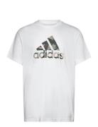 M Camo Bos T Sport Men Men Sports Clothes Sport Tops Sport T-Skjorte White Adidas Sportswear