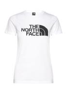 W Ss Easy Tee Sport Women Sport Clothing Sports Tops & T-shirts Sport T-Skjorte White The North Face